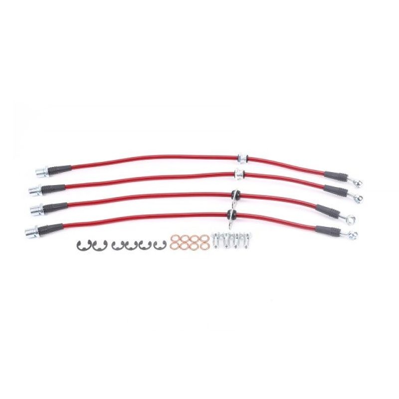 PowerStop Power Stop 05-06 Saab 9-2X Front & Rear SS Braided Brake Hose Kit