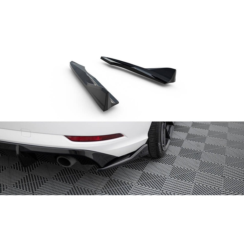 Maxton Design Rear Side Splitters V.2 – Audi A3 Sedan 8V Facelift (Set For Valance)