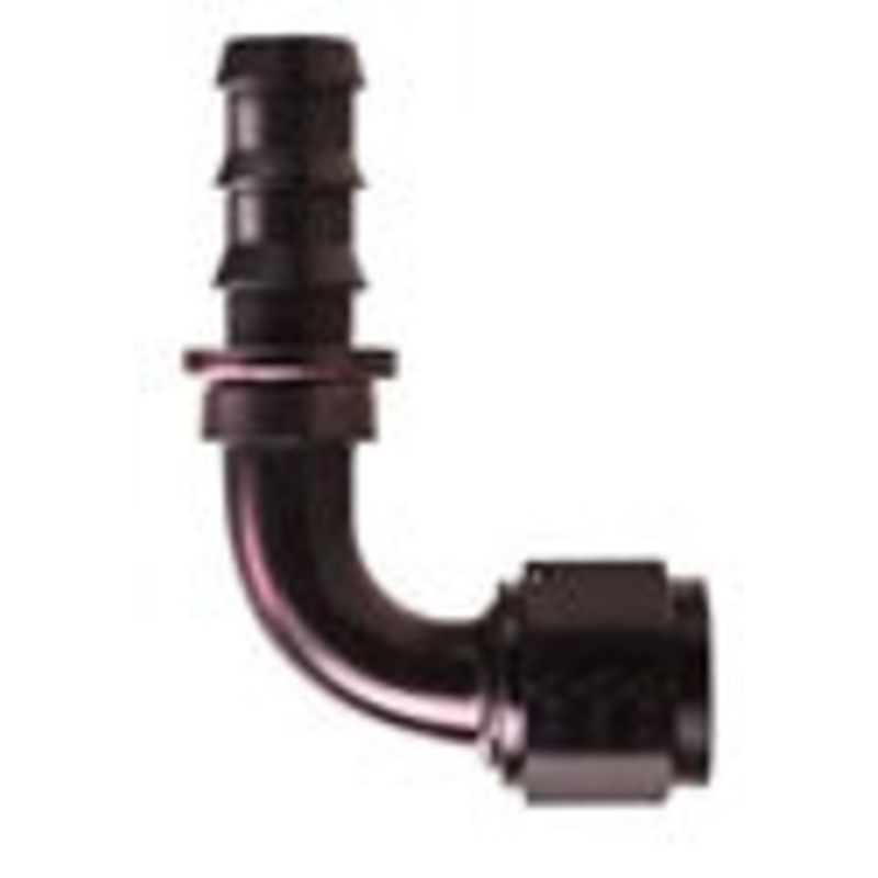 Socketless Fitting; -08AN Hose; 90 deg.