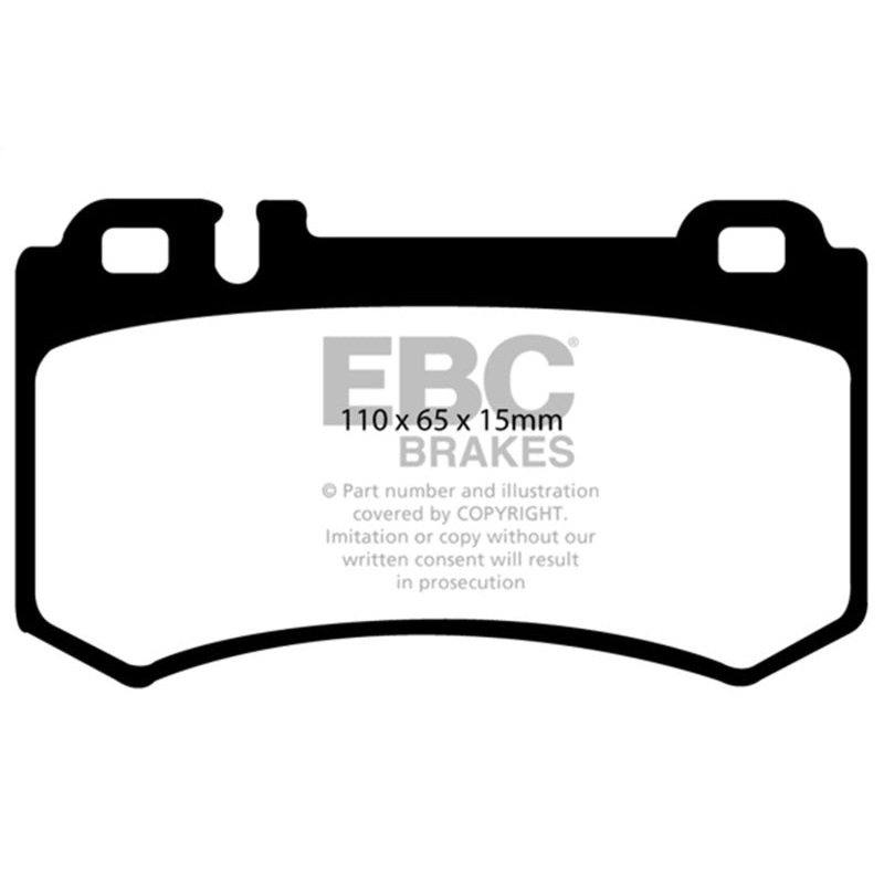 EBC 03-06 Mercedes-Benz CL55 AMG 5.4 Supercharged Yellowstuff Rear Brake Pads