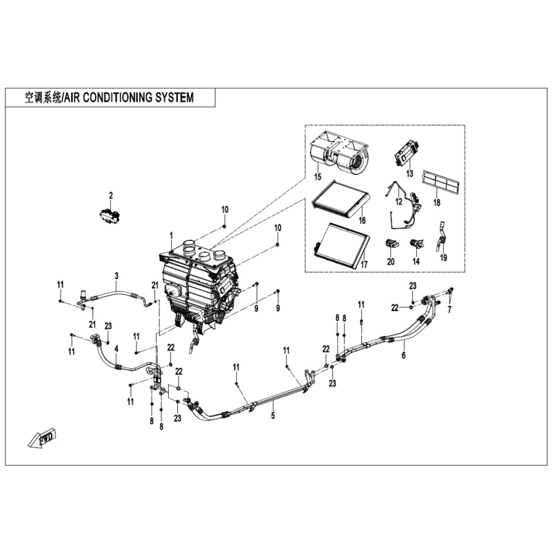 Evaporator Motor Assembly by CF Moto