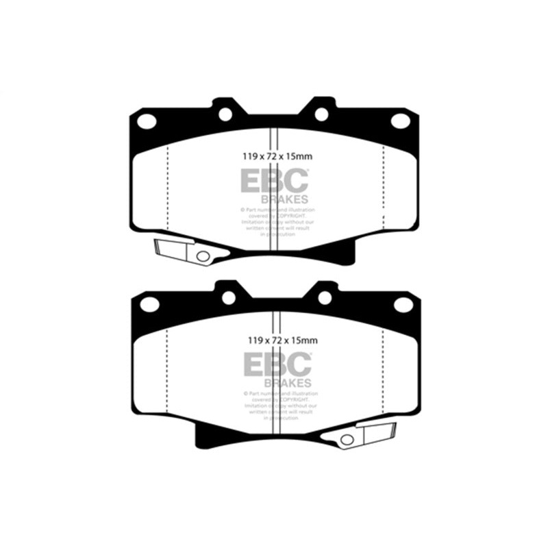 EBC 96-97 Lexus LX450 4.5 Greenstuff Front Brake Pads