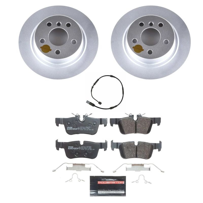PowerStop Power Stop 16-19 Mini Cooper Clubman Rear Euro-Stop Brake Kit