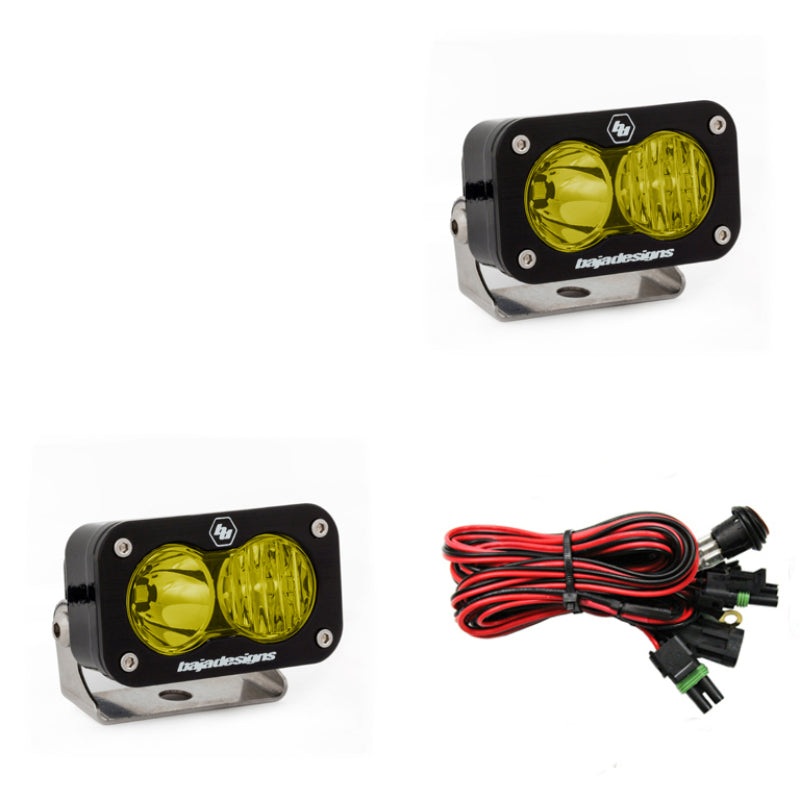 Baja Designs S2 Pro Wide Cornering Pair – LED Amber
