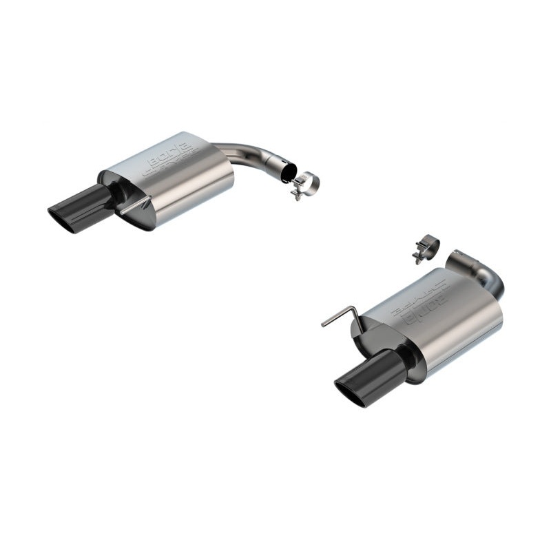 Borla 2024 Ford Mustang GT 5.0L V8 w/o Active Exhaust S-Type Axle-Back Exhaust System – Black Chrome