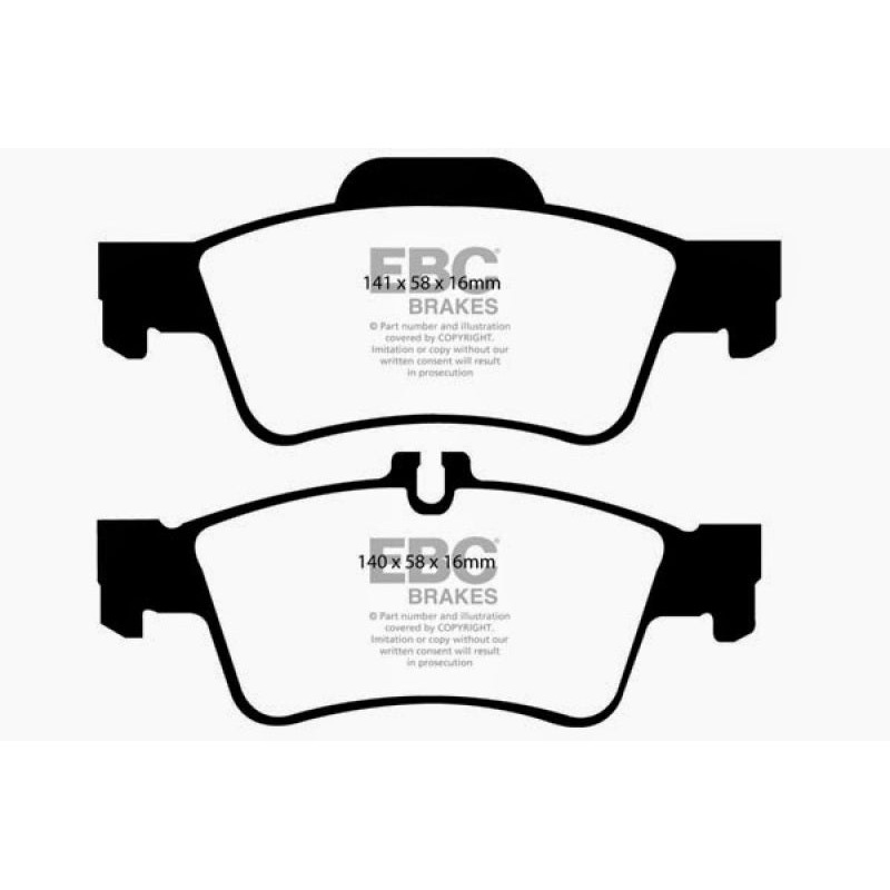 EBC 04-06 Mercedes-Benz CL500 5.0 Yellowstuff Rear Brake Pads