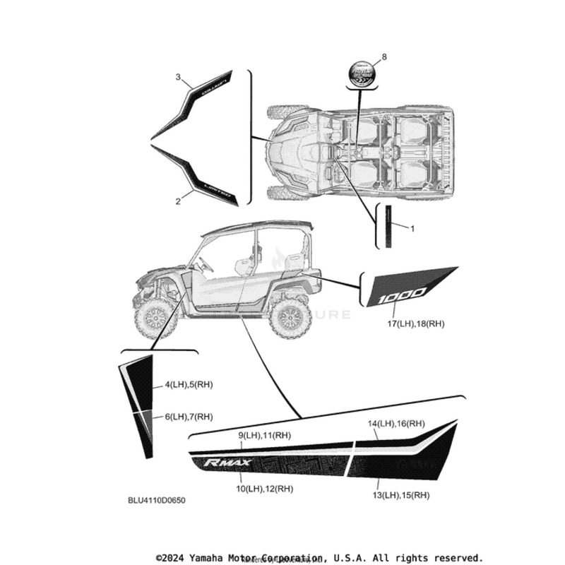 Graphic 1 (LH) by Yamaha