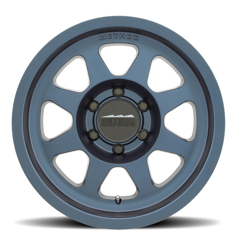 Method MR701 17×8.5 0mm Offset 5×5 71.5mm CB Bahia Blue Wheel | MR70178550600