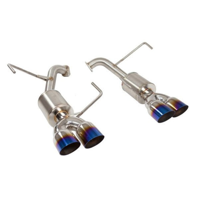 Nameless Performance [15-21 WRX, 15-18 STI, 2018 STI Type RA] Catback w/ 3.5″ Single Wall Neochrome Tips and 5″ Mufflers | SUCB15WRX-5MU-35NEO