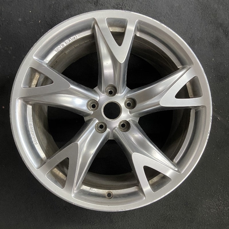 19″ 370Z 09 Cpe 19×10 alloy rear 5 spoke Original OEM Wheel Rim