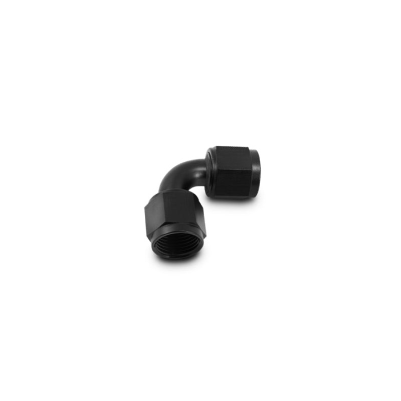 Vibrant -6AN Female 90 Degree Union Adapter (AN to AN) – Anodized Black Only