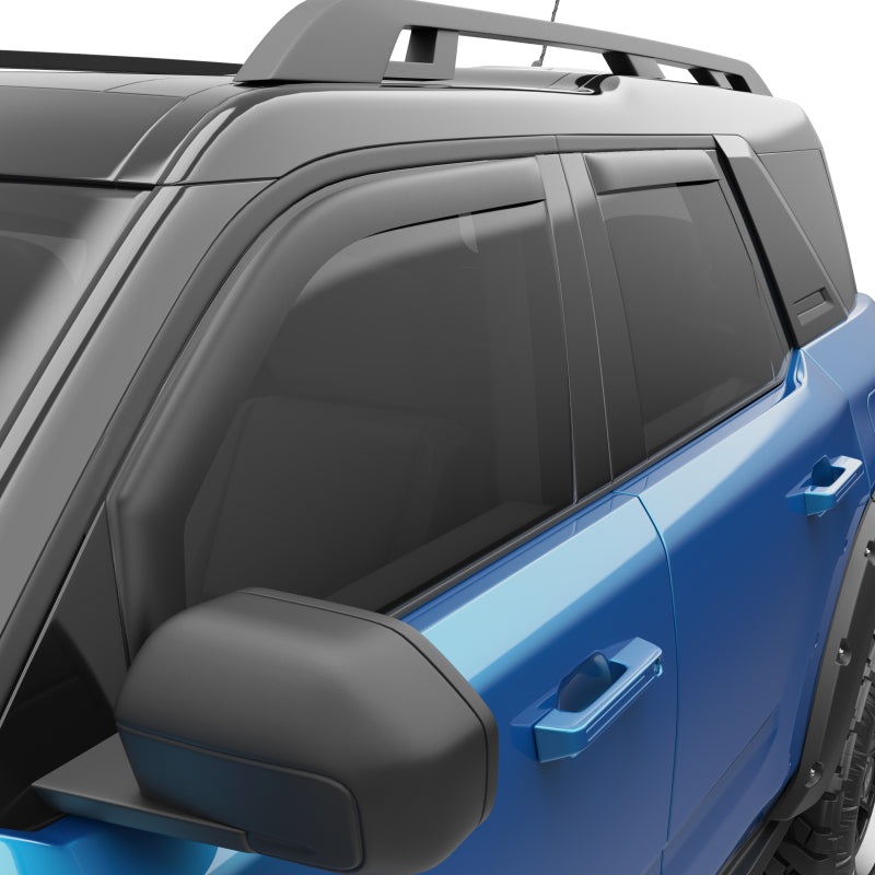 EGR 21-22 Ford Bronco 4 Door In-Channel Window Visors – Matte Black (573565)