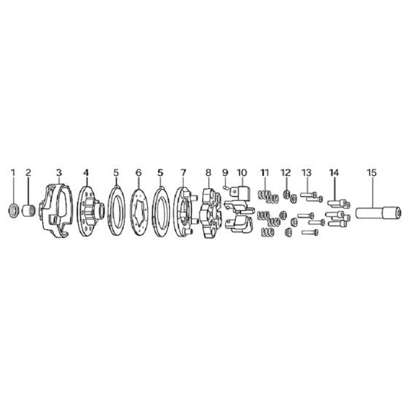 (3) 336068 HDC-5C Three Disc Clutch Drum with Sprocket