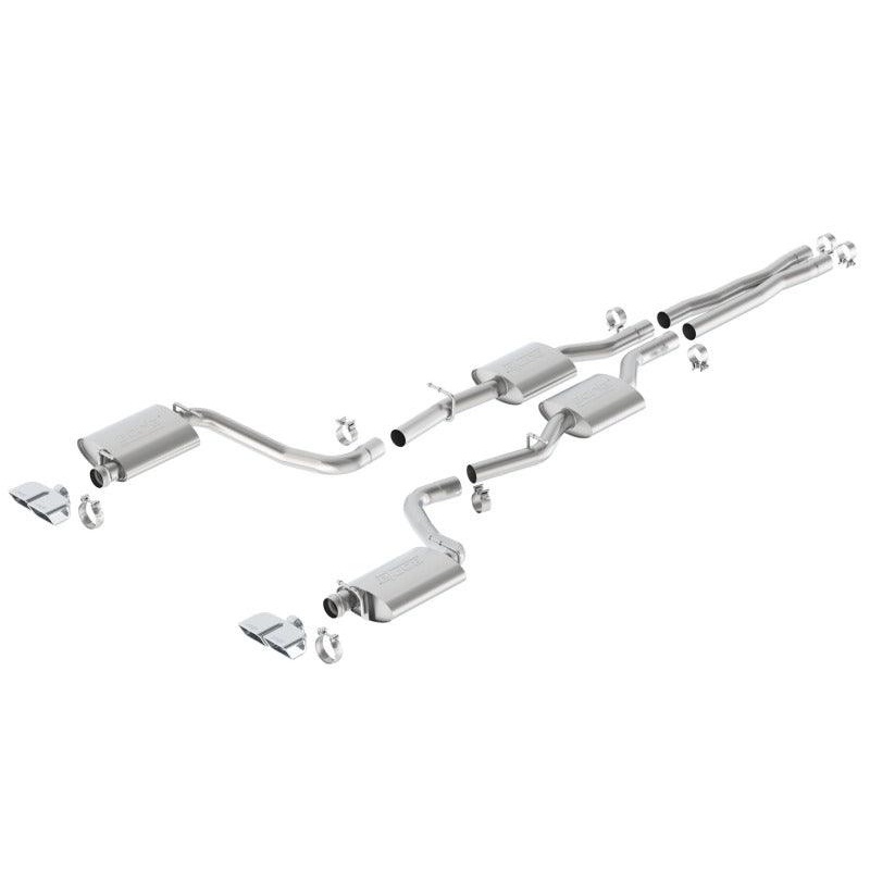 Borla 15-23 Dodge Challenger R/T 5.7L Dual Rectangle Angle Cut Dual Split Rear Exit S-Type Exhaust