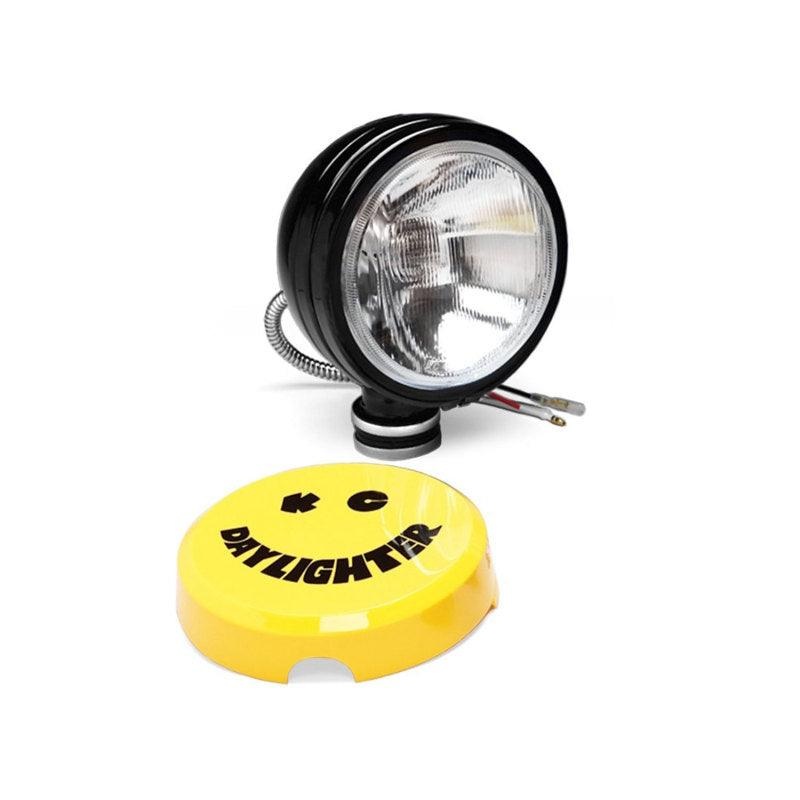 KC HiLiTES Daylighter 6in. Halogen Light 100w Spread Beam (Single) – Black SS