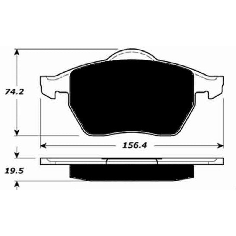 Porterfield Brake Pads for 2003 VOLKSWAGEN PASSAT 4-Motion AWD