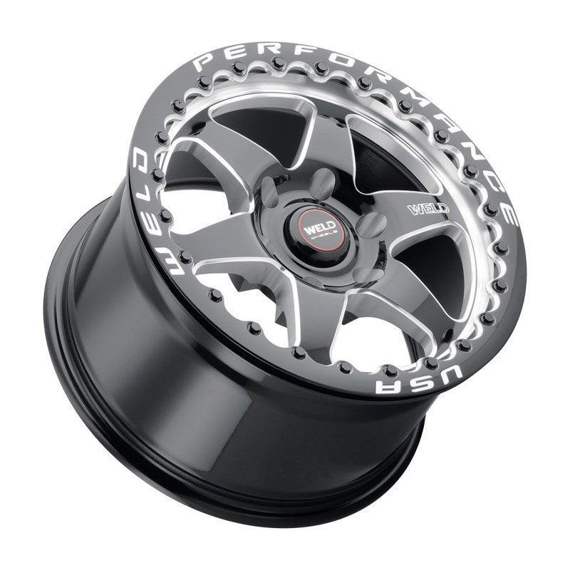 Weld – S909 17×10 Ventura 6 Beadlock 6×139.7 ET25 BS6.50 Gloss BLK MIL DIA 106.1