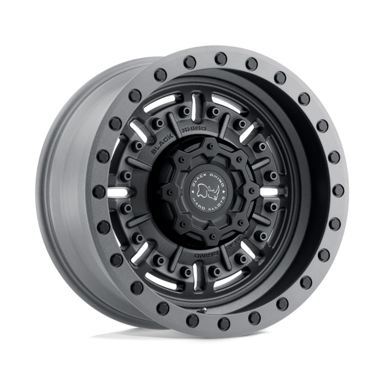 20×9.5 Black Rhino Abrams Textured Matte Gunmetal