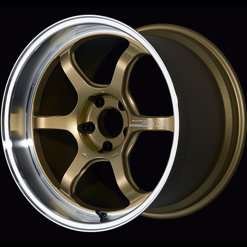 Advan R6 18×9.5 +05 5-114.3 Machining & Racing Brass Gold Wheel