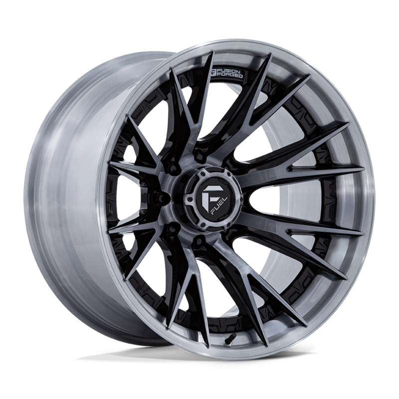Fuel Wheels FC402 Catalyst 24″ 8×165.1 Gloss Black With Brushed Gray Tint Face & Lip