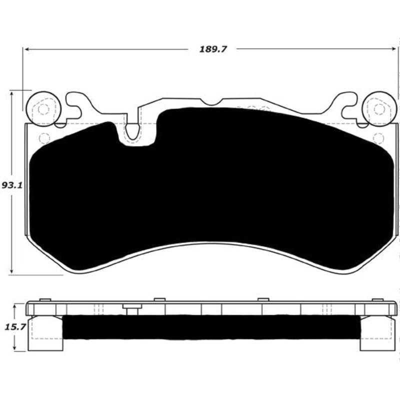 Porterfield Brake Pads for 2014 MERCEDES-BENZ E63 AMG – w/Iron Discs
