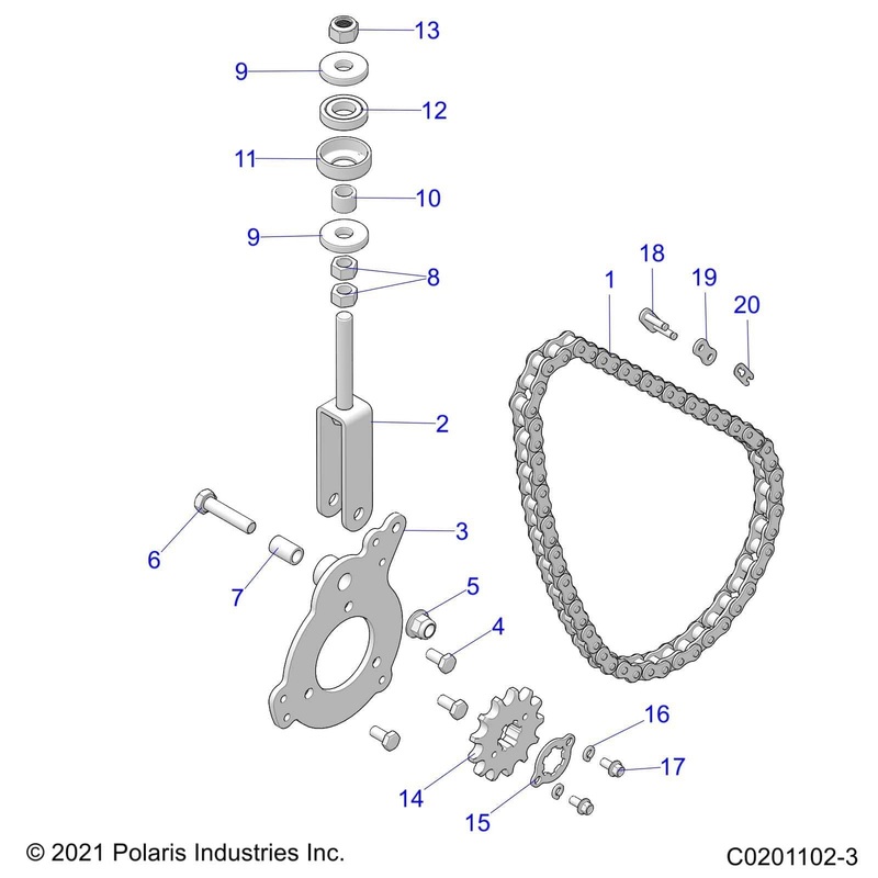 Sprocket-Drive,50P,13T by Polaris