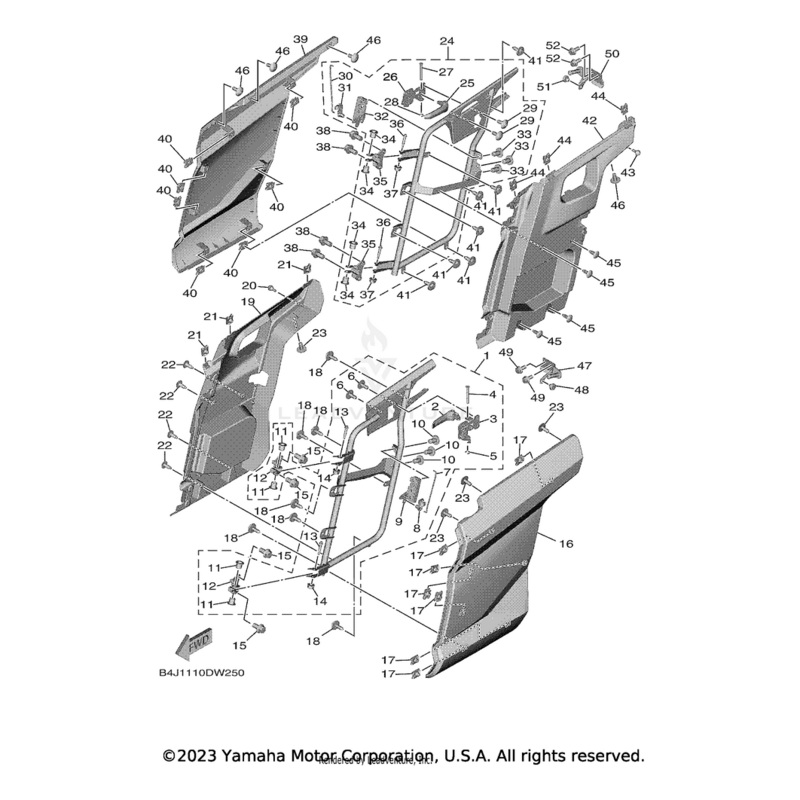 Trim, Side Panel 3 by Yamaha