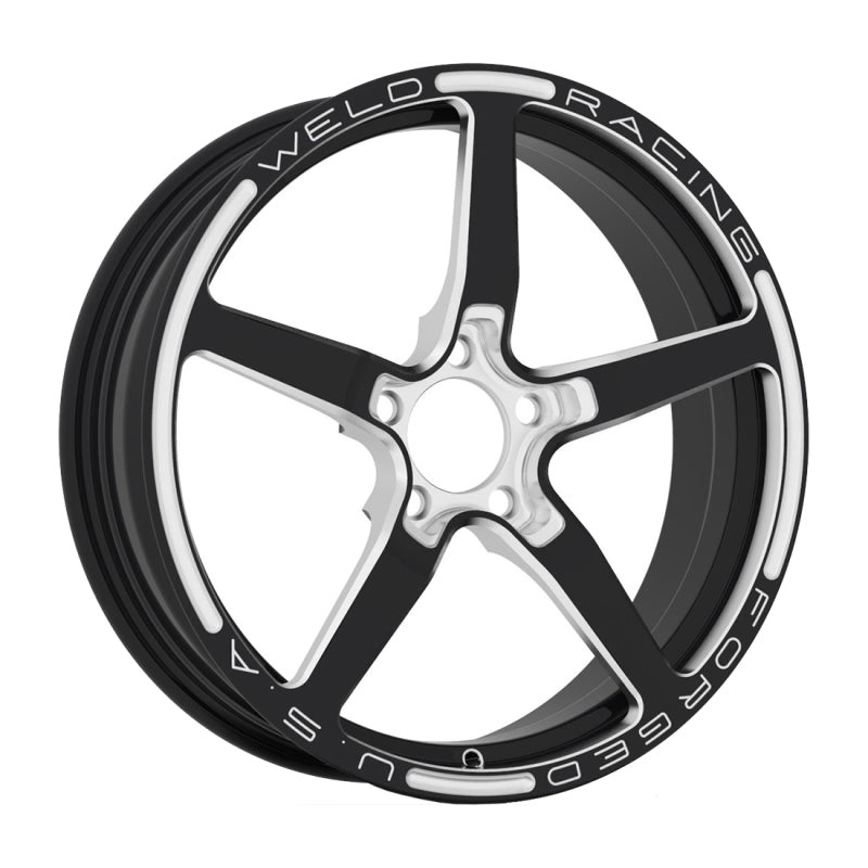 Weld Alumastar 1-Piece 18×6 / 5×4.75 BP / 4.25in. BS Black Wheel