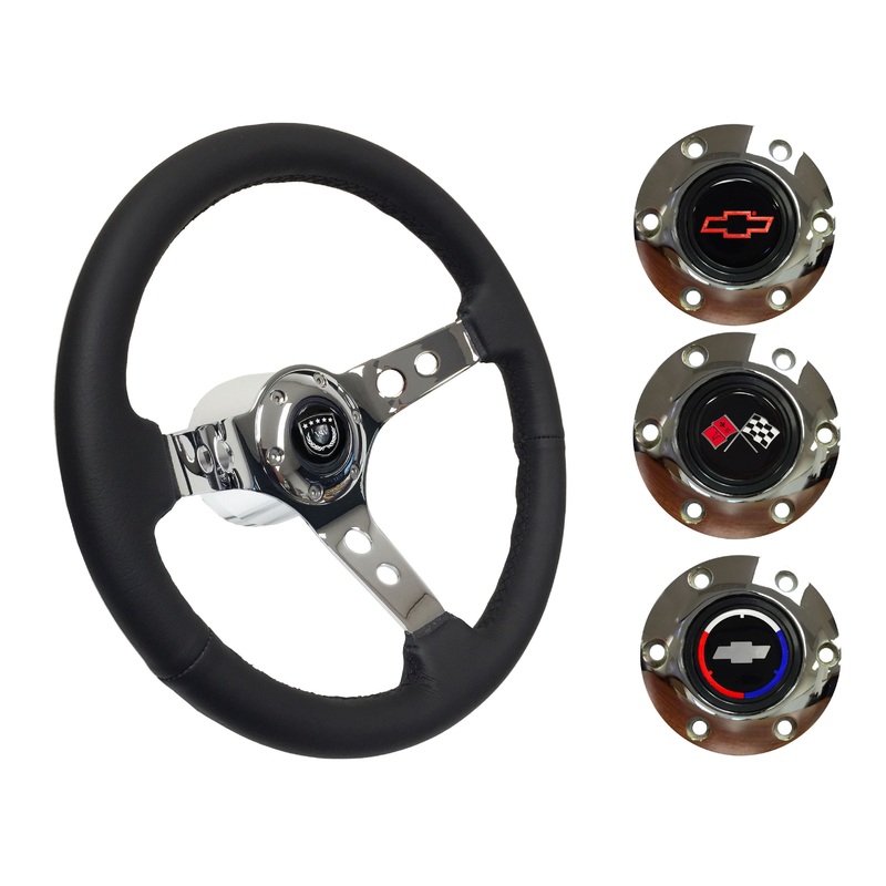 1990-2005 Corvette Steering Wheel Kit | Black Leather | ST3095
