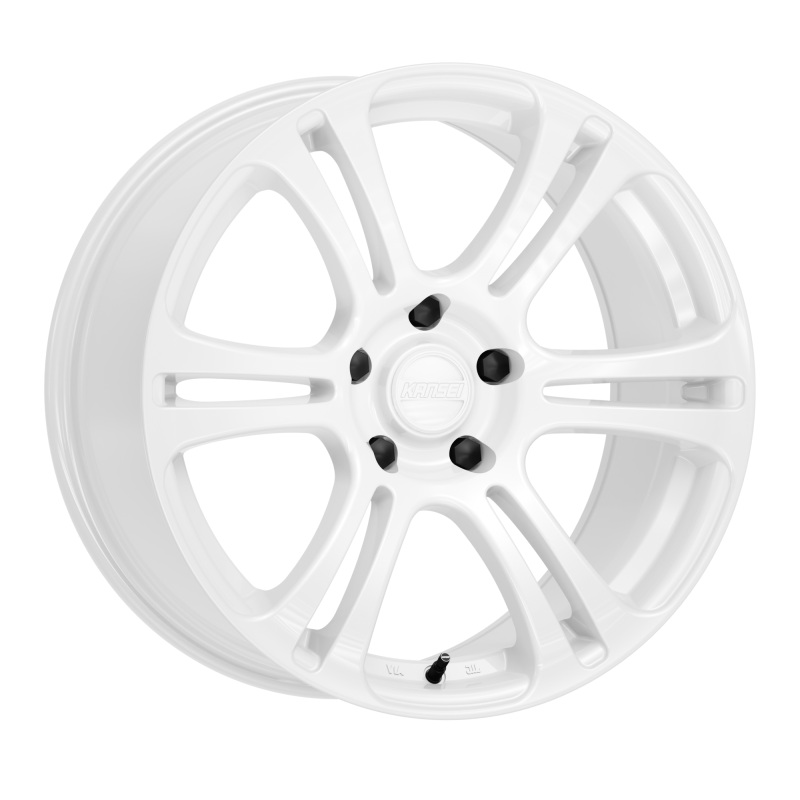 Kansei K16W Neo 18×9.5in / 5×114.3 BP / 35mm Offset / 73.1mm Bore – Gloss White Wheel