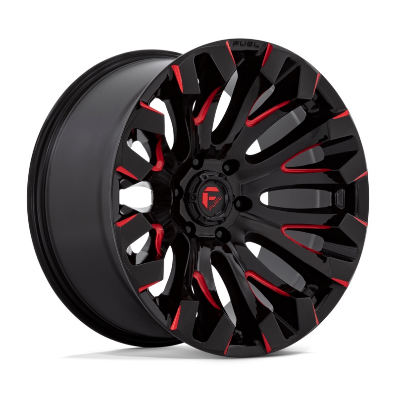 Fuel Wheels D829 Quake 18″ 5×114.3 Gloss Black Milled Red Tint