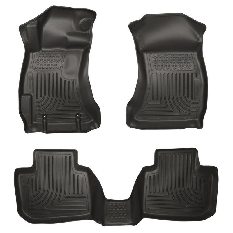 Husky Liners 14 Subaru Forester Weatherbeater Black Front & 2nd Seat Floor Liners