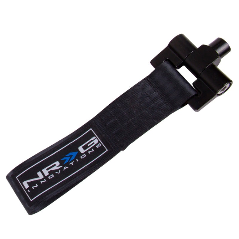 NRG Bolt-In Tow Strap Black – Nissan 370Z 08+ / Infiniti G37 08+ (5000lb. Limit)