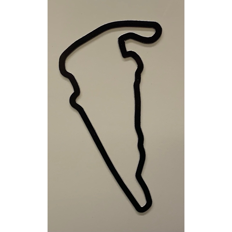 VIR Track Outline 6″ Magnet – Black