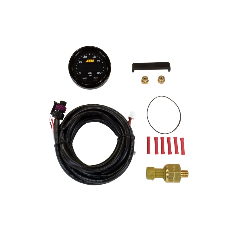 AEM X-Series Fluid Pressure Gauge Kit – Universal | 30-0301
