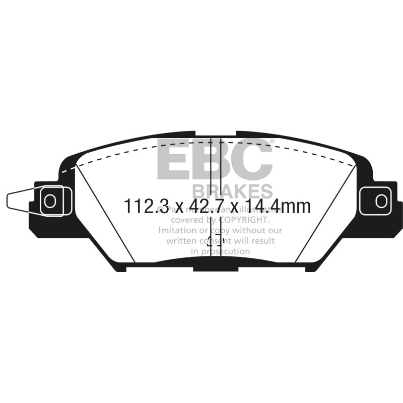 EBC 2016 Mazda CX-5 2.0L Redstuff Rear Brake Pads