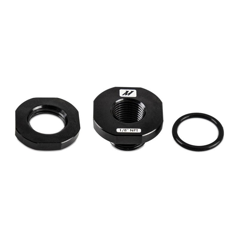 Mishimoto 1/8in NPT CNC-Machined Nozzle Mount Adapter – Black