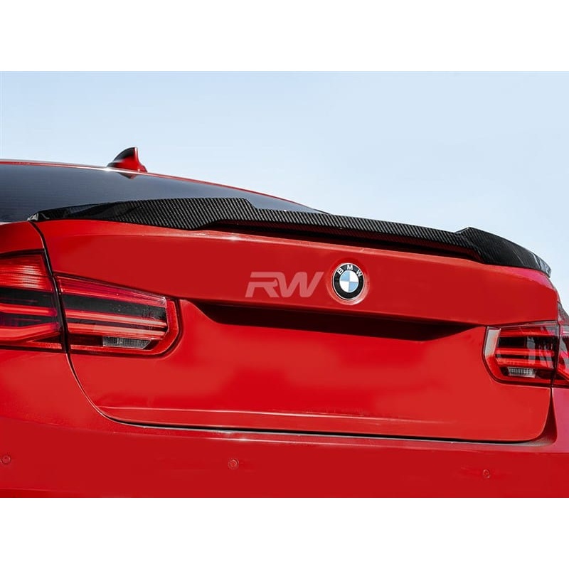 RW Carbon Style Carbon Fiber Trunk Spoiler – BMW / F30 / F80 / M4