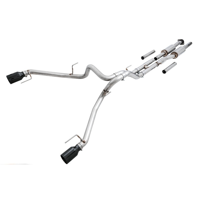 AWE Tuning 2017+ Ford Raptor 0 FG Performance Exhaust System – w/ Diamond Black Tips
