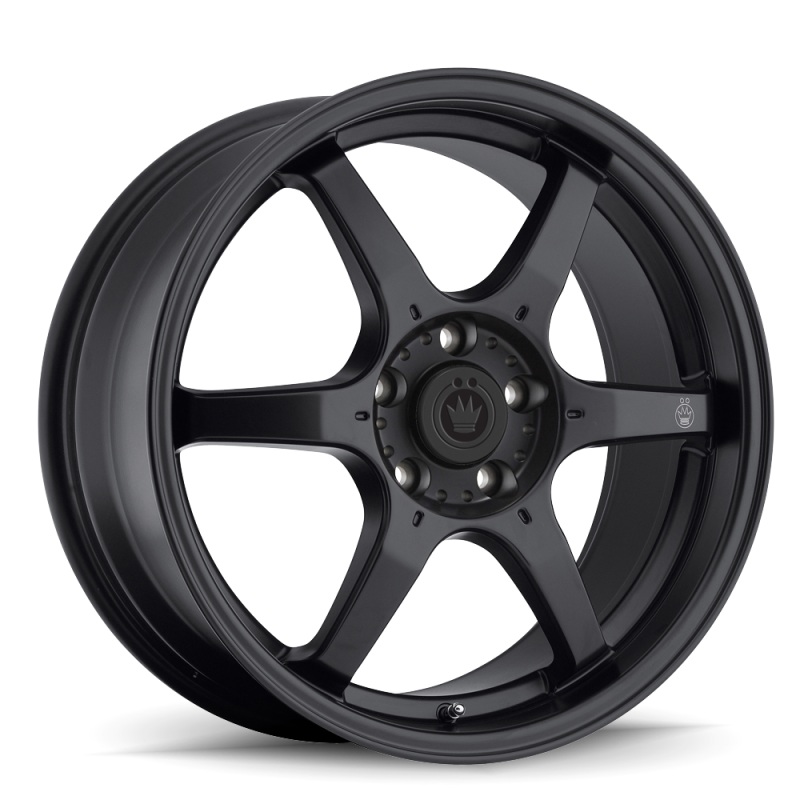 Konig Backbone 17×7.5 5×114.3 ET35 Matte Black Milling Logo on Spoke