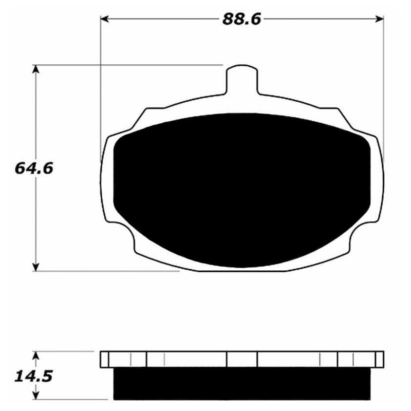 Porterfield Brake Pads for 1971 MG MGB