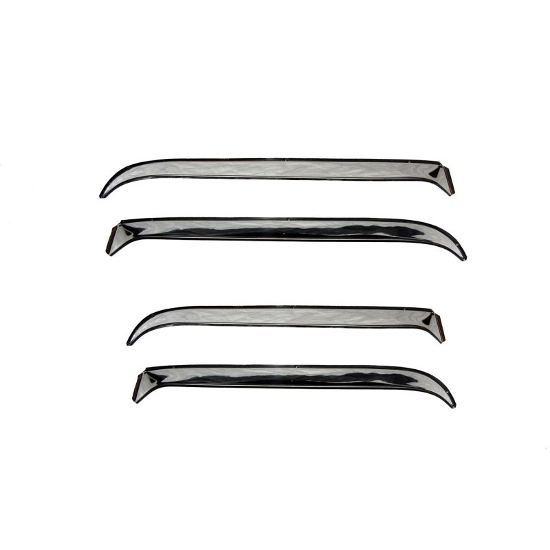 AVS 87-98 Ford F-250 Super Duty Ventshade Front & Rear Window Deflectors 4pc – Stainless