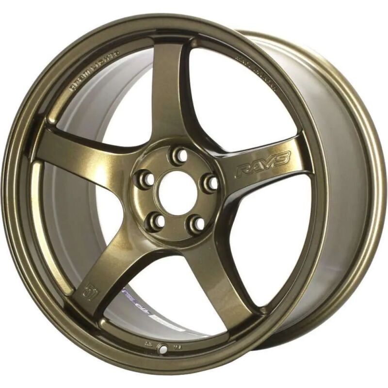 Gram Lights 57DR 18×9.5 +38 5-100 Almite Gold Wheel