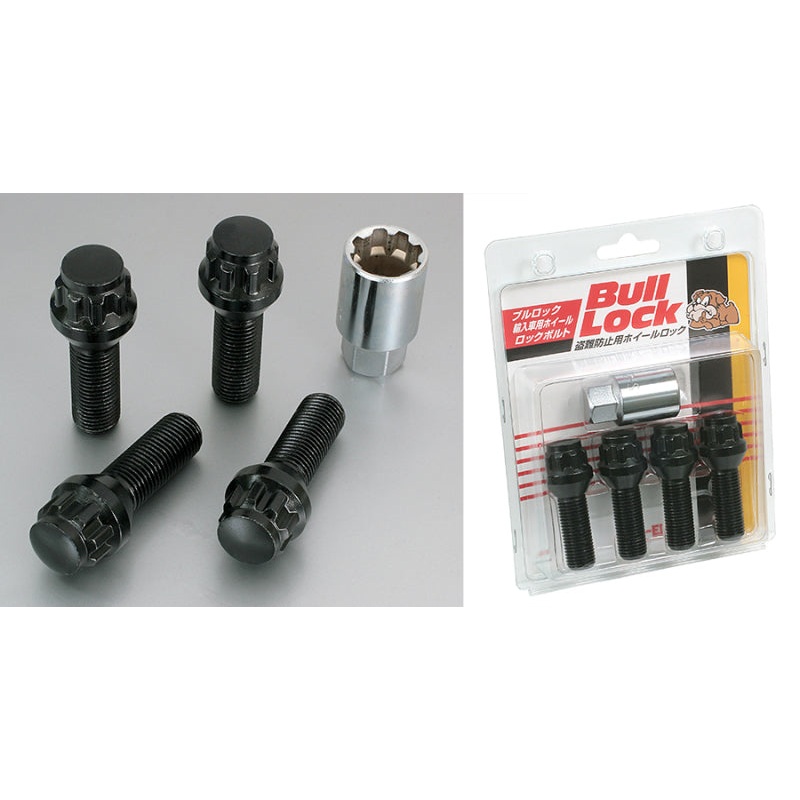 Project Kics Black Kics Bull Lock Bolt 12X1.50 35Mm R12 Black