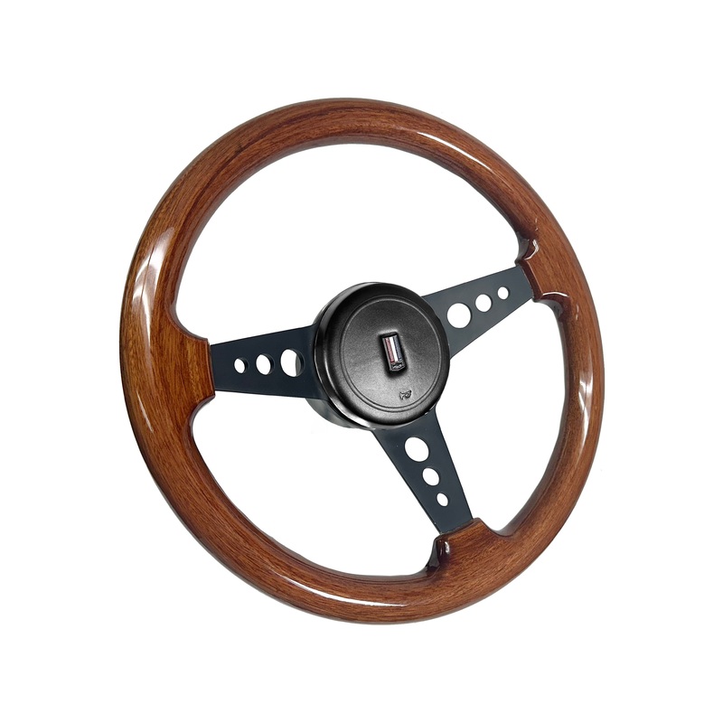 1982-89 Camaro Steering Wheel Kit | Walnut Wood | OE Horn Button
