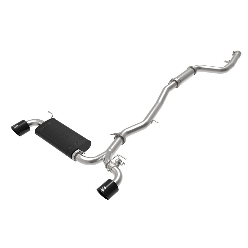 aFe Takeda 3 IN to 2-1/2 IN 304 Stainless Steel Cat-Back Exhaust System w/ Black Tip – 2020+ Toyota GR Supra 3.0L (A90/A91)