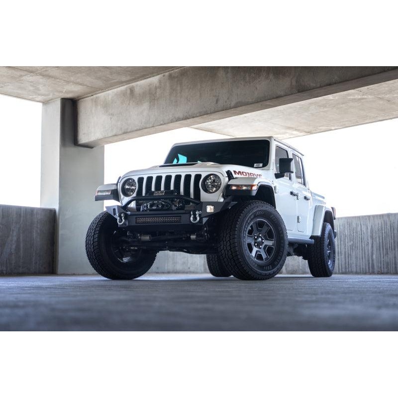 DV8 Offroad 18-23 Jeep Wrangler JL / 20-23 Jeep Gladiator JT FS-7 Mid-Width Winch Front Bumper