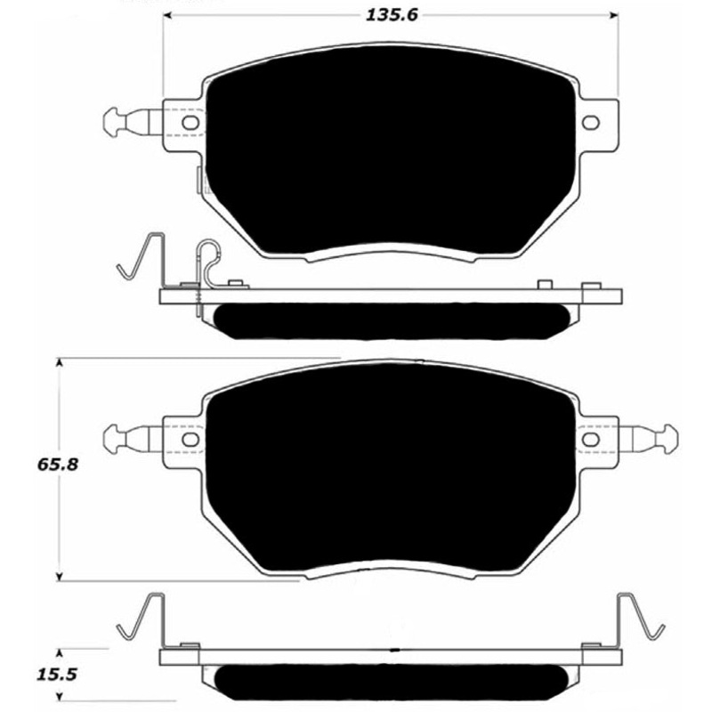 Porterfield Brake Pads for 2004 NISSAN MAXIMA