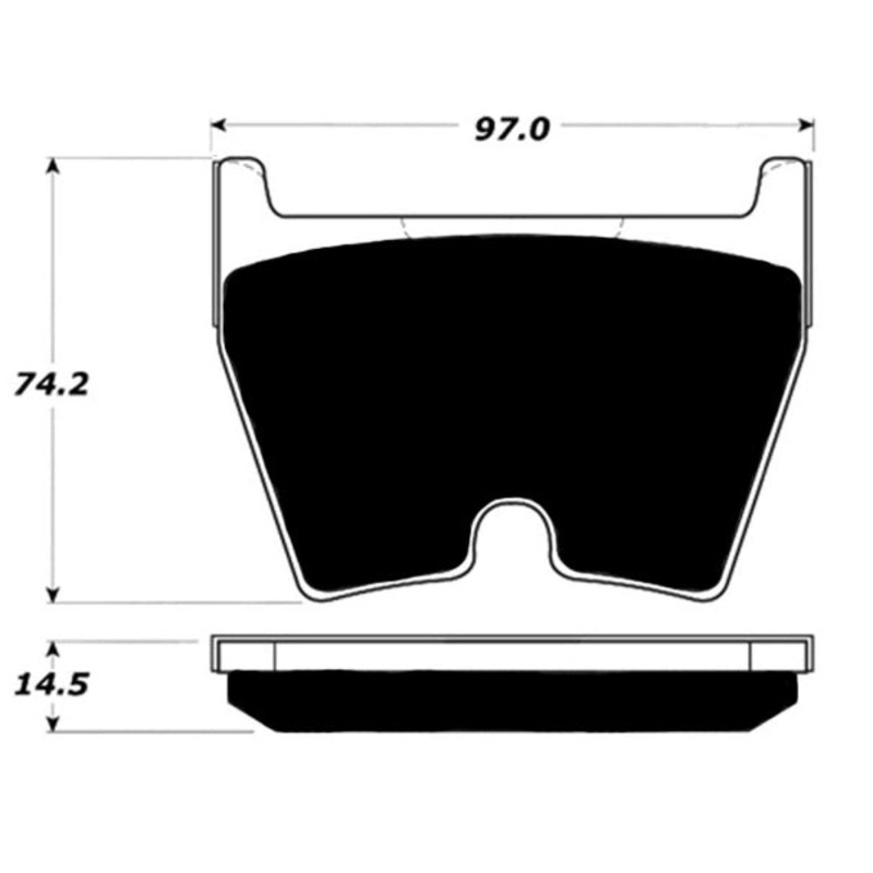 Porterfield Brake Pads for 2014 AUDI RS5- w/Rear Scalloped Edge
