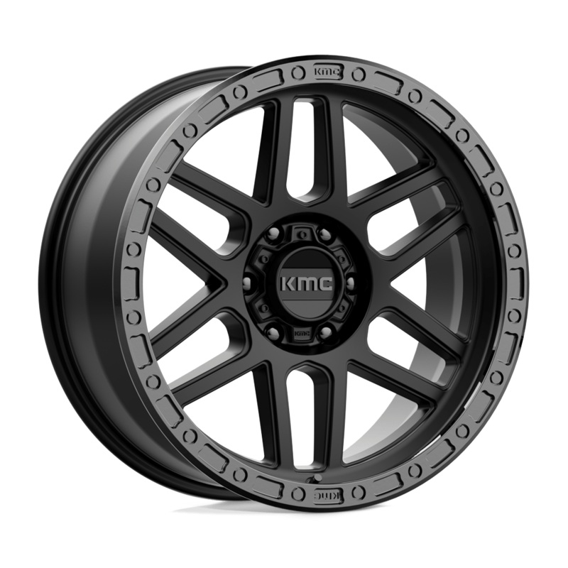 KMC Wheels KM544 Mesa 20″ 6×139.7 Satin Black With Gloss Black Lip